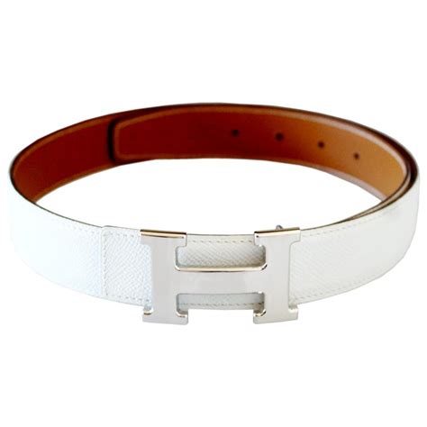 hermes h white belt|white hermes belt women.